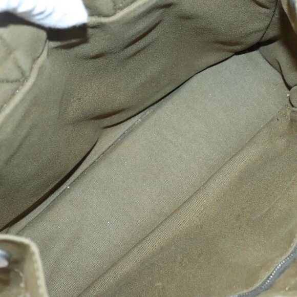 HERMES Fourre Tout PM Hand Bag Canvas Green Gray Auth - Picture 14 of 16